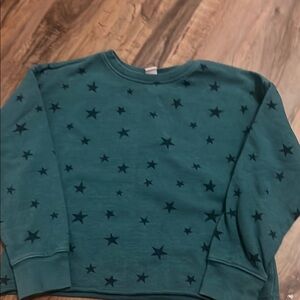 Old Navy Teal Sweatshirt with Star Design